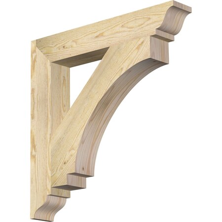 Ekena Millwork Imperial Traditional Rough Sawn Bracket, Douglas Fir, 4"W x 26"D x 26"H BKT04X26X26IMP01RDF
